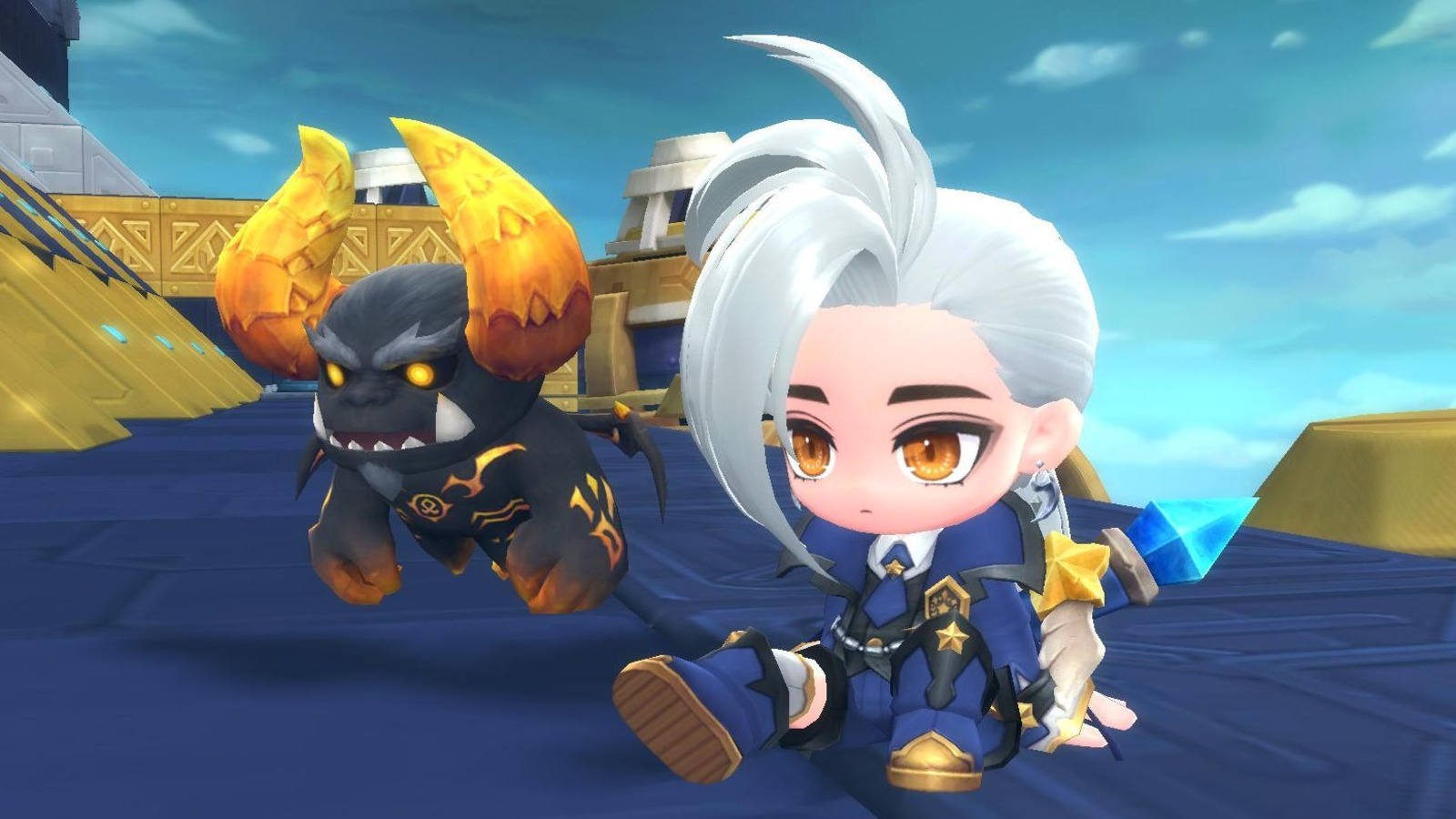 MapleStory 2 Character Sit