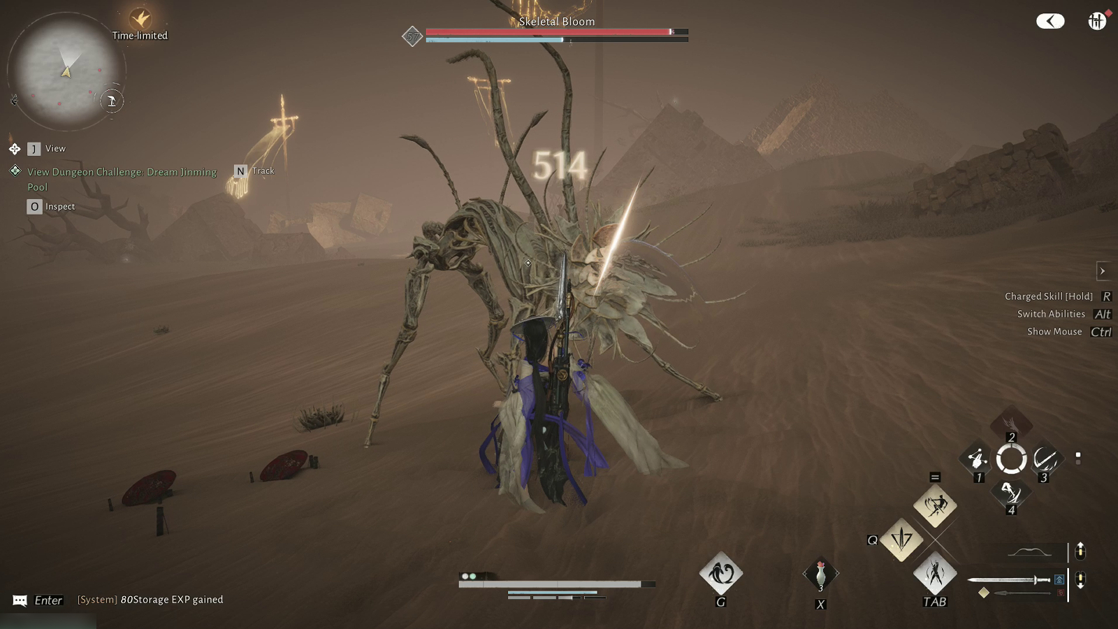 Where Winds Meet Whitecrown Fortress Skeletal Bloom Boss