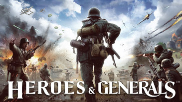 Heroes & Generals - Heroes and Generals is a free to play 3D MMOFPS developed by Roto-Moto and set in WWII . Unlike traditional lobby based shooters, Battles fought within Heroes and Generals contribute towards a persistent overworld based on real areas of Europe during WWII.