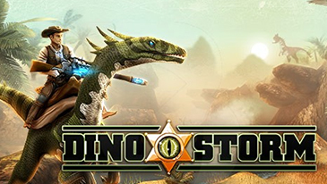 Dino Storm - Dino Storm is a 3D RPG browser-based MMO by Splitscreen Studios. Players embark on a perilous journey to DinoVille, with nothing more than a change in their pockets, some ammunition, a loaded laser cannon, and your very own dinosaur.