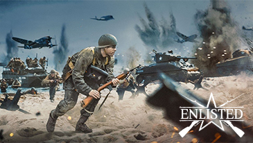 Enlisted - Step into the most famous battles of World War II in Enlisted, a free-to-play shooter from the makers of War Thunder. Experience squad-based combat from the ground level, as you command your troops, outfitted with era-authentic weapons and gear, in massive battles with over a hundred soldiers apiece.